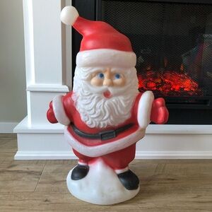 Vintage 1994 blow mold 23” Santa Clause yard decor Christmas holiday festive